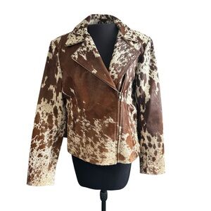 Genuine Cow Hide Leather Jacket Ft. Stockyards (Stockyard Station)